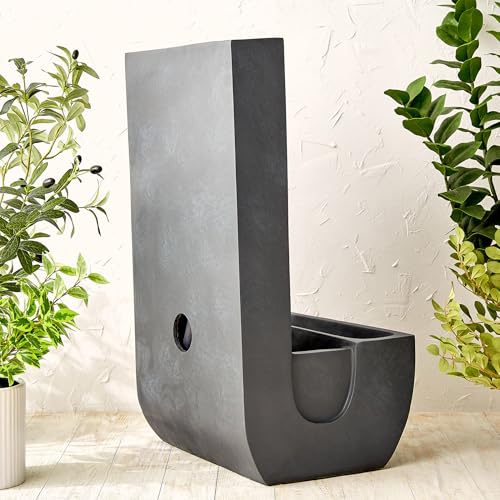 Image of Home Centre Cascade Modern Polyresin Mini Falls Water Fountain - 38x34x70cm
