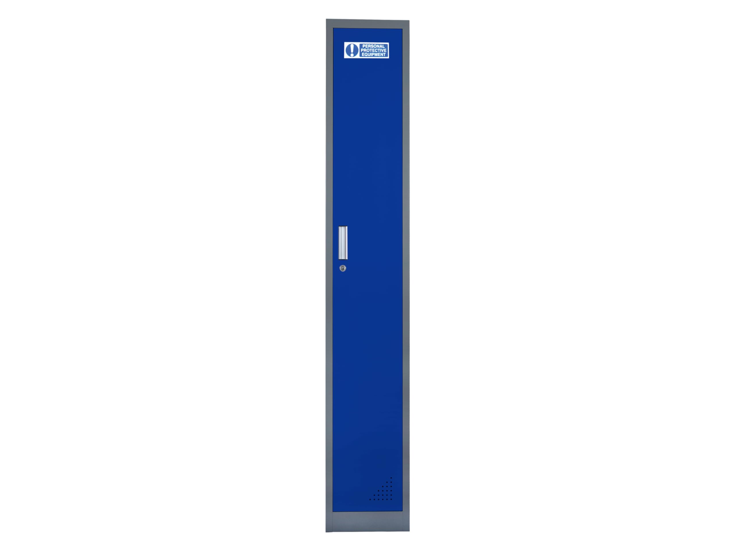 The Workplace Depot Metal PPE Storage Lockers, 1-6 Door Heavy Duty Clothes Locker for Gym, Office, School & Staff Changing Rooms (1 Door)