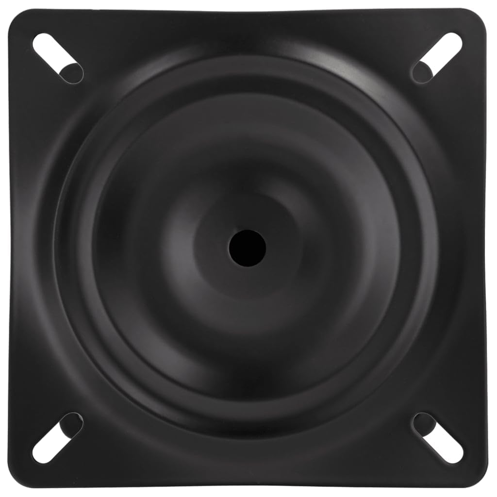 Piédestal de siège de bateau noir 18 cm acier