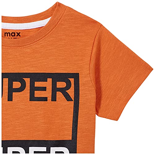 Image of Max Boys Typographic Print Crew Neck T-Shirt