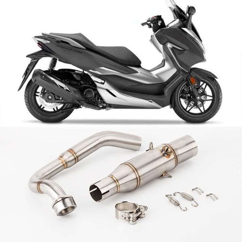 Motorrad Auspuff Schalldämpfer Für FORZA300 Für Forza 300 Universal Motorrad Auspuff Schalldämpfer Edelstahl