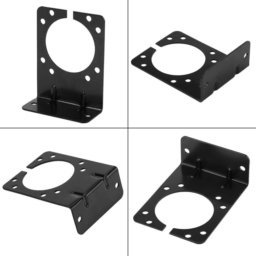 Akozon Staffa Di Montaggio Metallica Per Presa Rimorchio 7 Pin E 13 Pin Stile Europeo - 4