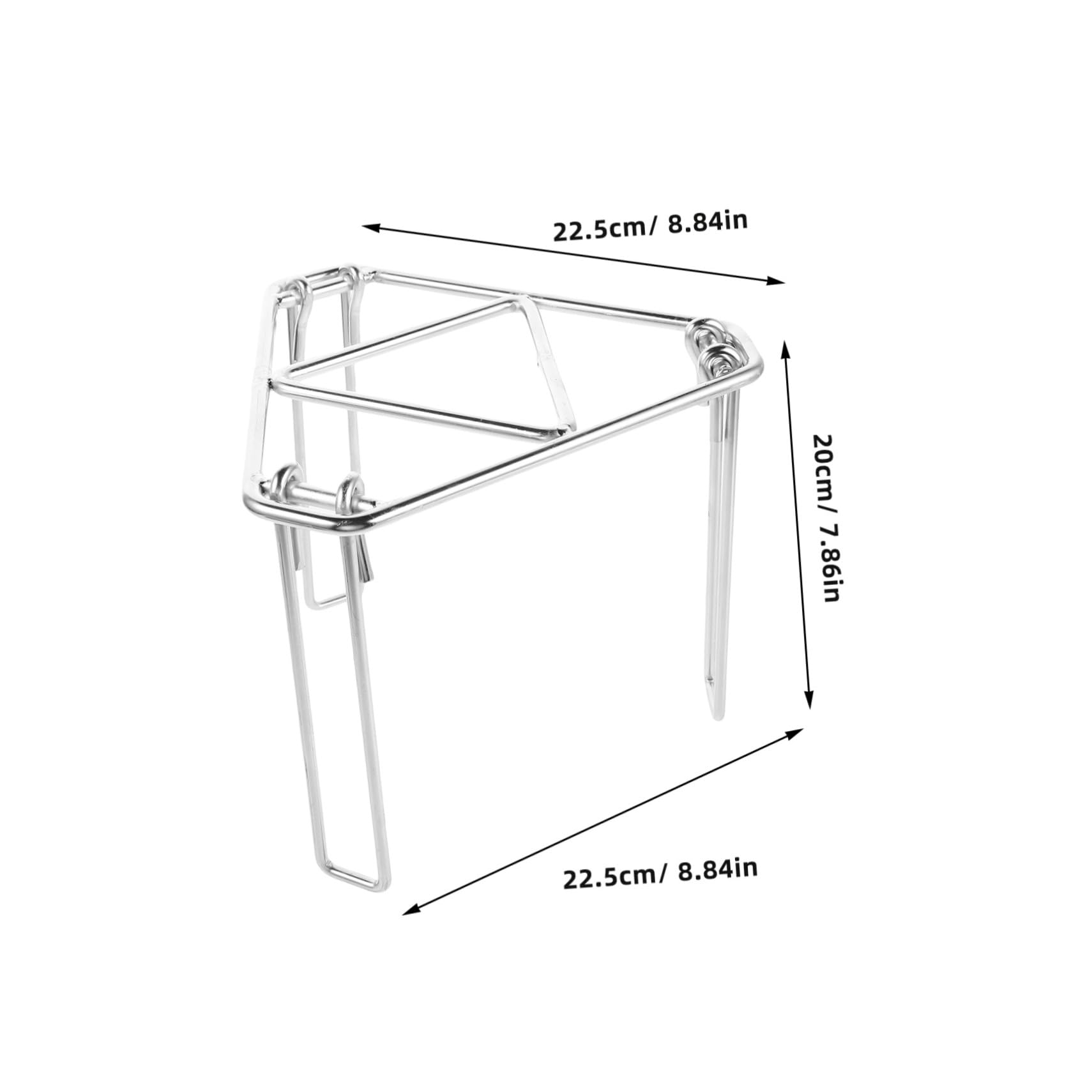 Trípode Portátil para Barbacoa de Hierro Galvanizado, Plata