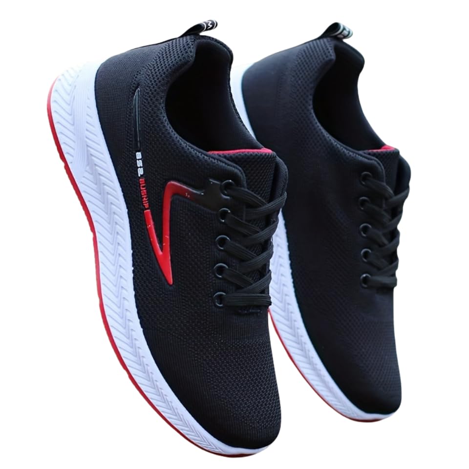 Lightweight and Breathable Men's Lace-up Sneakers - Men's Sport Shoes Athletic Shoes for Running Basketball Workout Gym Walking