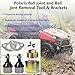 7061158 Ball joint and Ball jont Removal Tool & Brackets Compatible with Polaris Sportsman Ranger 335 400 450 500 570 600 700 800 ACE 325 500 570 Big Boss 250 350 400 500 Magnum 325 330 425 500