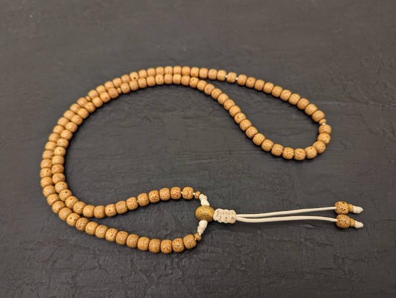 Natural Tibetan Bodhi Lotus Seed 8mm 108 Mala Beads, Spiritual, Meditation Beads, Reiki, Japa Mala, Buddhist Prayer Beads, Yoga Bracelet, healing beads