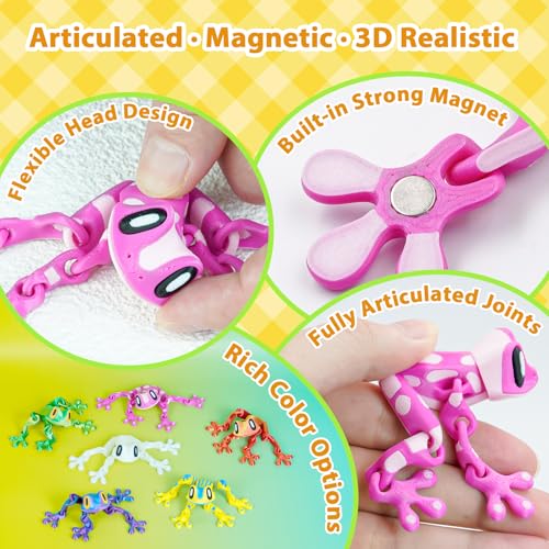 Imanes Decorativos Ranas 3D para Refrigerador Pack 6 miniatura 4