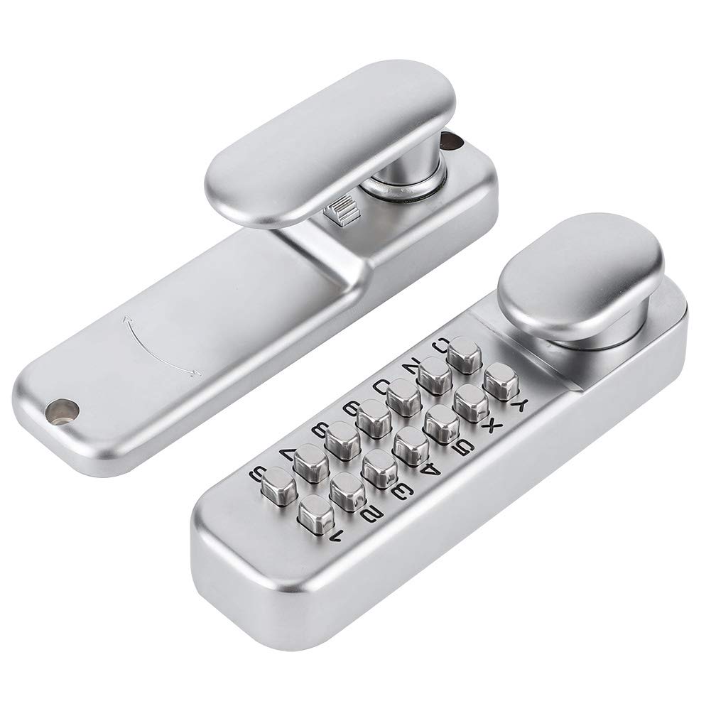 Jelquix Mechanical Keyless Door Lock, 55.9x16.5x7.9in Zinc Alloy Intelligent Combination Lock, 1-11 Digits Security for Home Office Garage Apartment