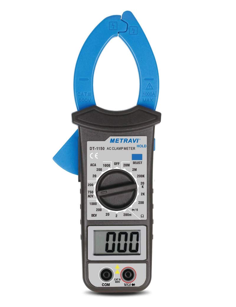 See full amazon price history chart for Metravi DT-1150 Digital AC Clamp Meter upto 1000A with full function overload protection Metravi DT-1150 Digital AC Clamp Meter upto 1000A with full function overload protection (B07SPKVCRX) Amazon Price History, Amazon Price Tracker