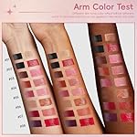 Lip Liner Gloss Lip Combo Set, 2 in 1 Lip Duo Natural Nude Brown Lip Liner Lipstick Glossy Nourishing Toffee Lip Gloss Kit, Smooth Quick Fuller Plumping Juicy Lip Makeup for Women06#Caramel - Image 5