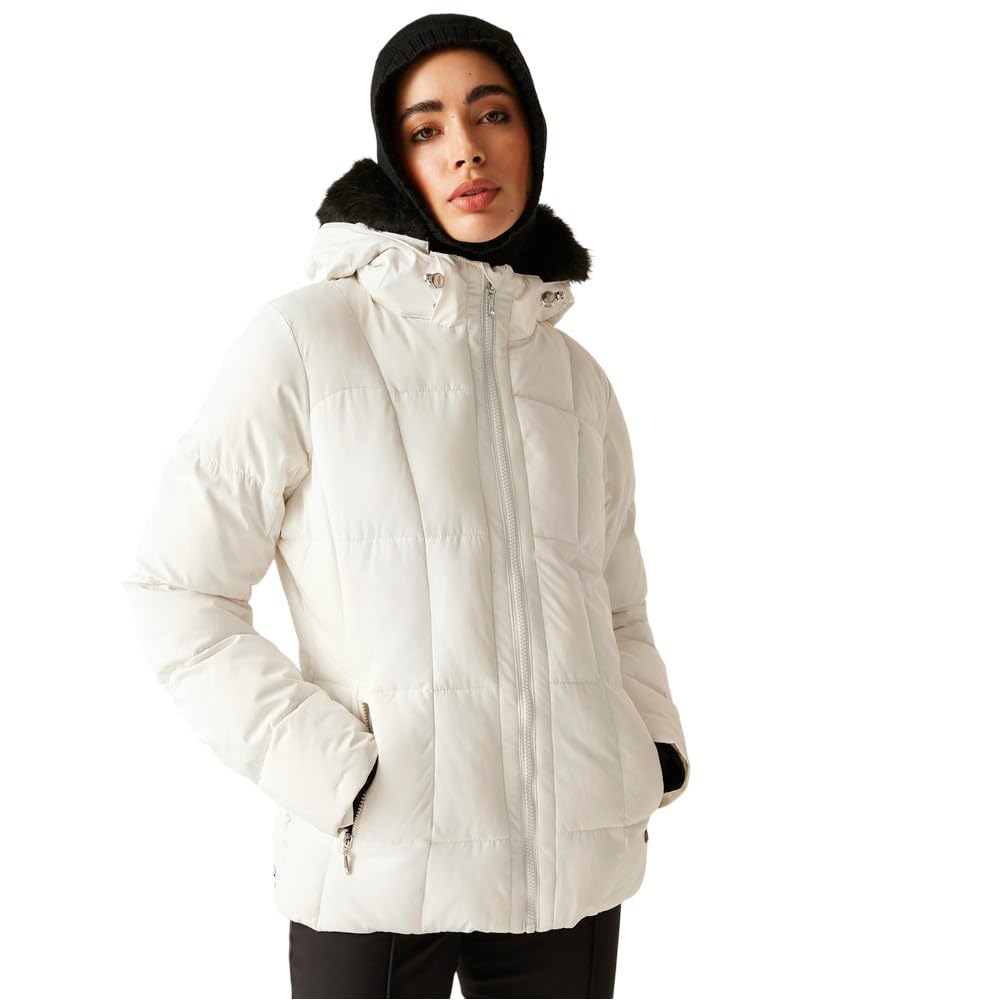 Dare 2B Women's Glamorize Vi Swarovski Crystal Waterproof Insulated Jacket - Grey Morn - 20