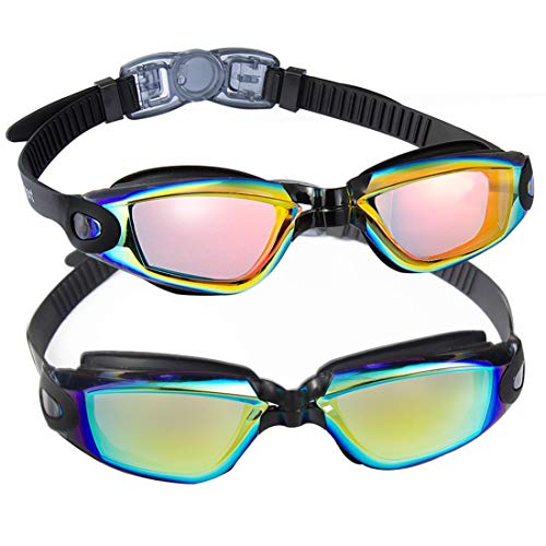 EverSport Swim Goggles, Pack of 2 Swimming Goggles, Swim Glasses No Leaking Anti