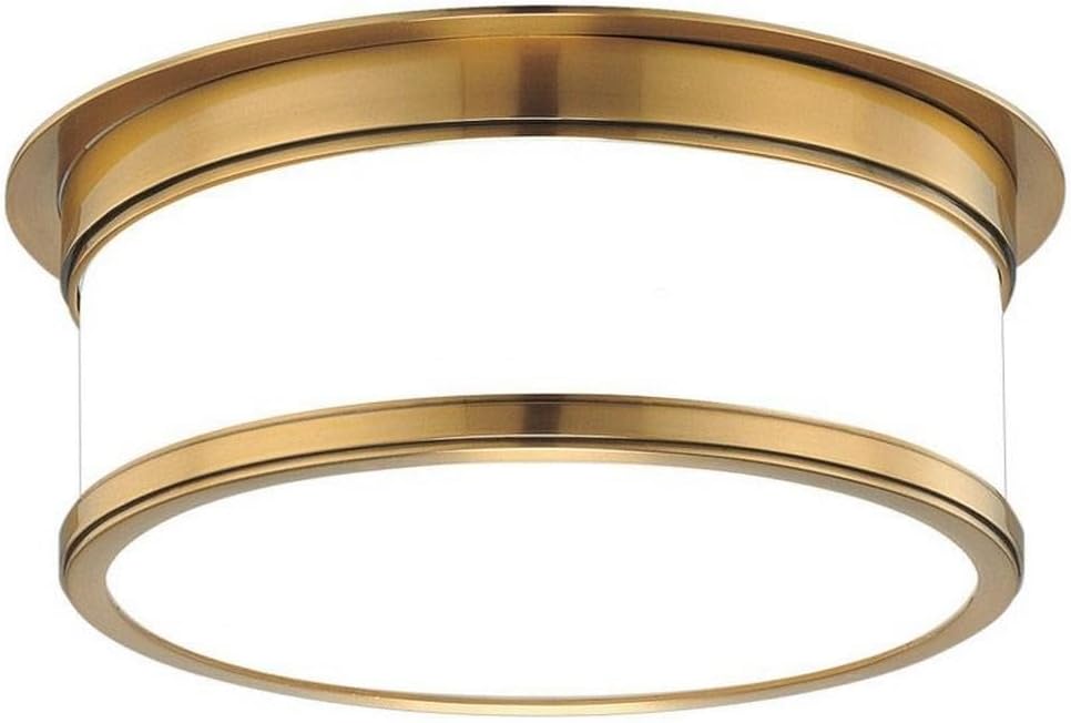 Hudson Valley Lighting 712-OB Geneva - Two Light Flush Mount - 12.25 Inches Wide by 4.75 Inches High, Finish Color: Old Bronze