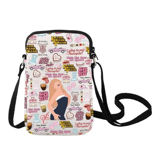 LEVLO Singer Crossbody Bag Music Album Lover Gift Singer Concert Shoulder Bag Music Lover Tour Merchandise