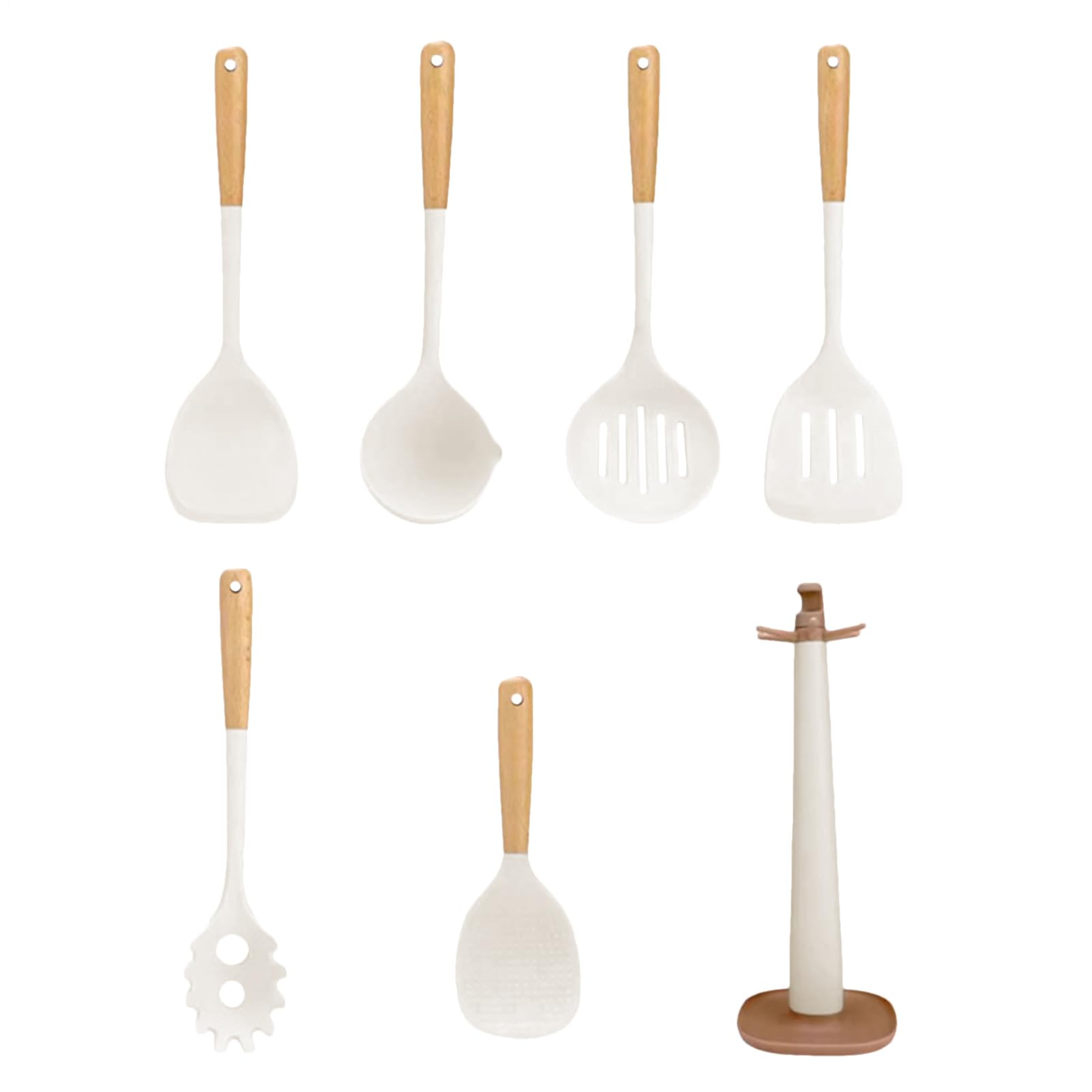 Set Espátulas Cocina Juego de raspadores de ollas resistente a altas | Espátulas seguras para cocinar Para Hornear Freír Servir Preparar Alimentos Cuencos Accesorios Me