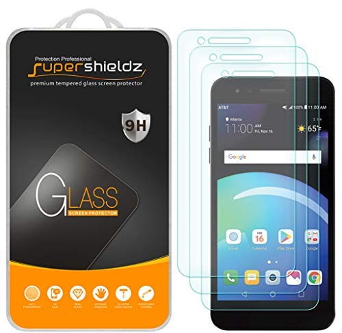 Supershieldz (3 Pack) Designed for LG Phoenix 4 Tempered Glass Screen Protector, Anti Scratch, Bubble Free