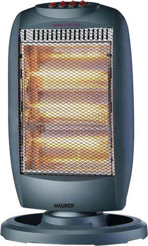 MAURER Stufa ELETTRICA ALOGENA SKIATHOS Rotante 400-800-1200W D