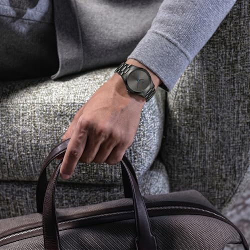 Image of BUREI Men's Wrist Watch, Analog Stainless Steel Dress Waterproof Quartz Watch for Men with Japanese Movement,Refined Gifts for Men, Boyfriend, Husband, Dad