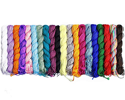 LolliBeads (TM) - Cordón de nailon para hacer nudos (poliéster, 1 mm)