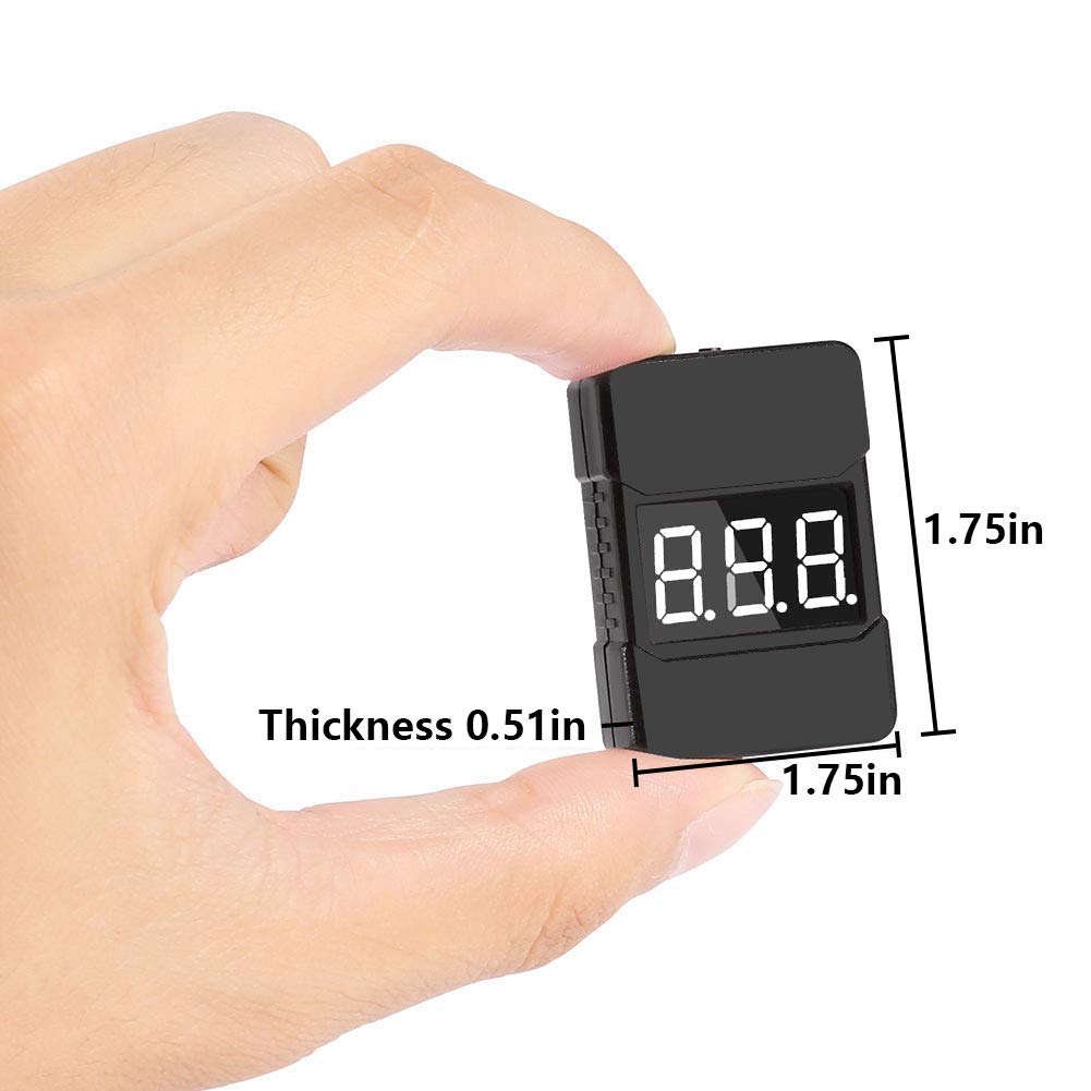 Lipo Battery Tester,4Pack BX100 RC 18S Low Voltage Buzzer Alarm Super