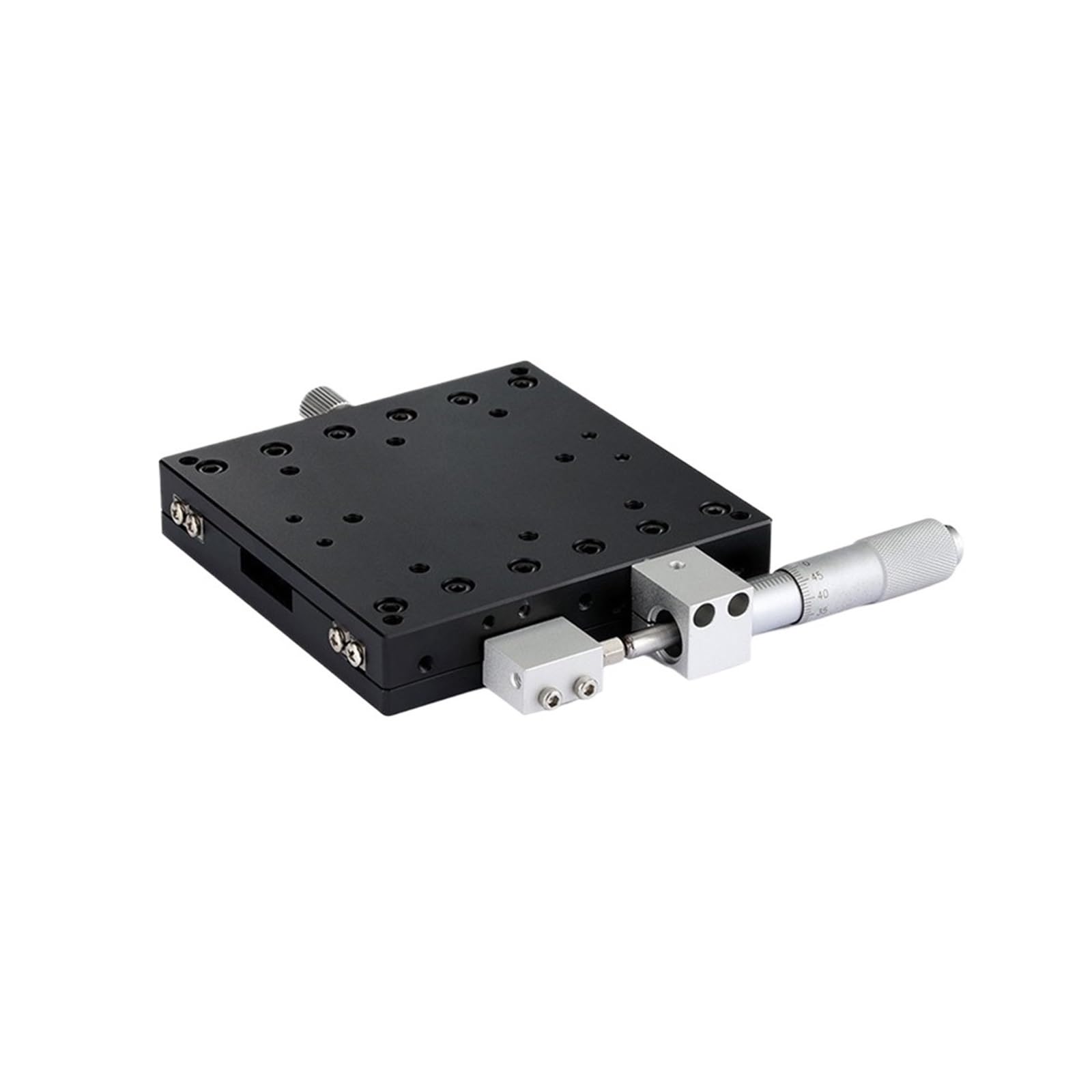 KGLHJDY X Axis 100mm LX100-C LX100-L LX100-R Trimming Station Manual Displacement Platform Linear Stage Sliding Table Cross Rail(LX100-L)
