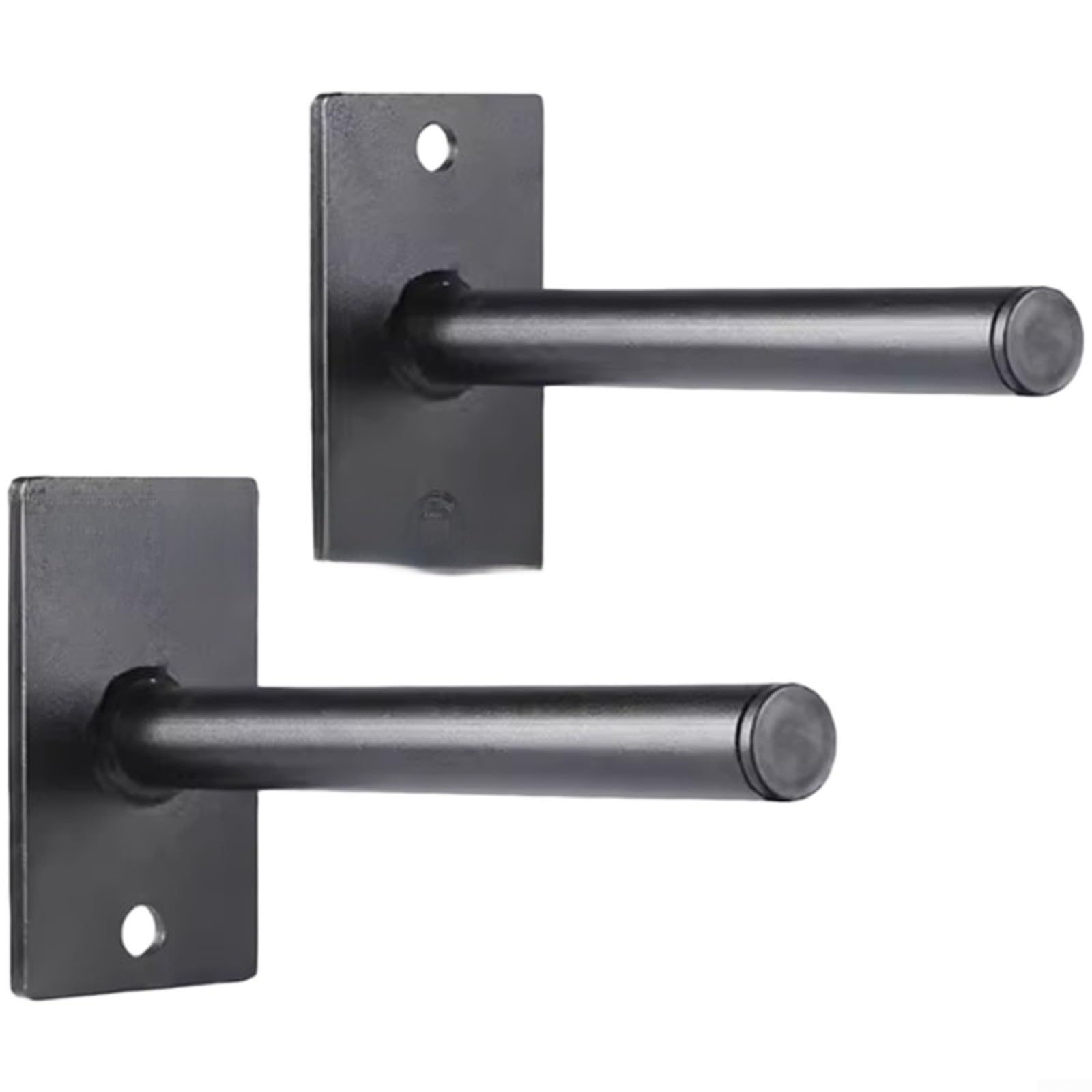 Supporto da parete in acciaio per piastre per bilancieri, per piastre con fori da 25 mm e 50 mm, staffa per palestra resistente, con inclinazione verso l'alto, per l'organizzazione del