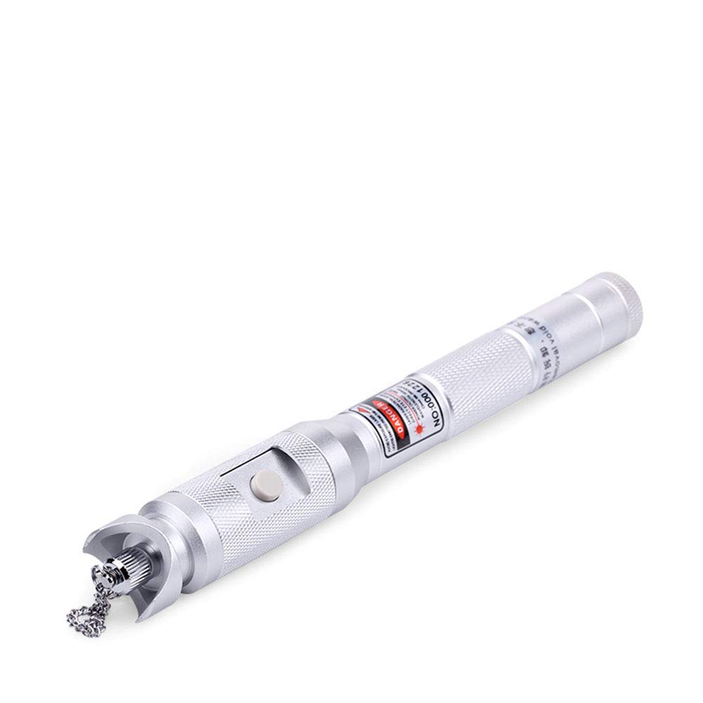 CGOLDENWALL Localizador de fallas visual Full Metal Luz roja Pen Cable Fibra Óptica Tester FC/SC/ST (20mw)