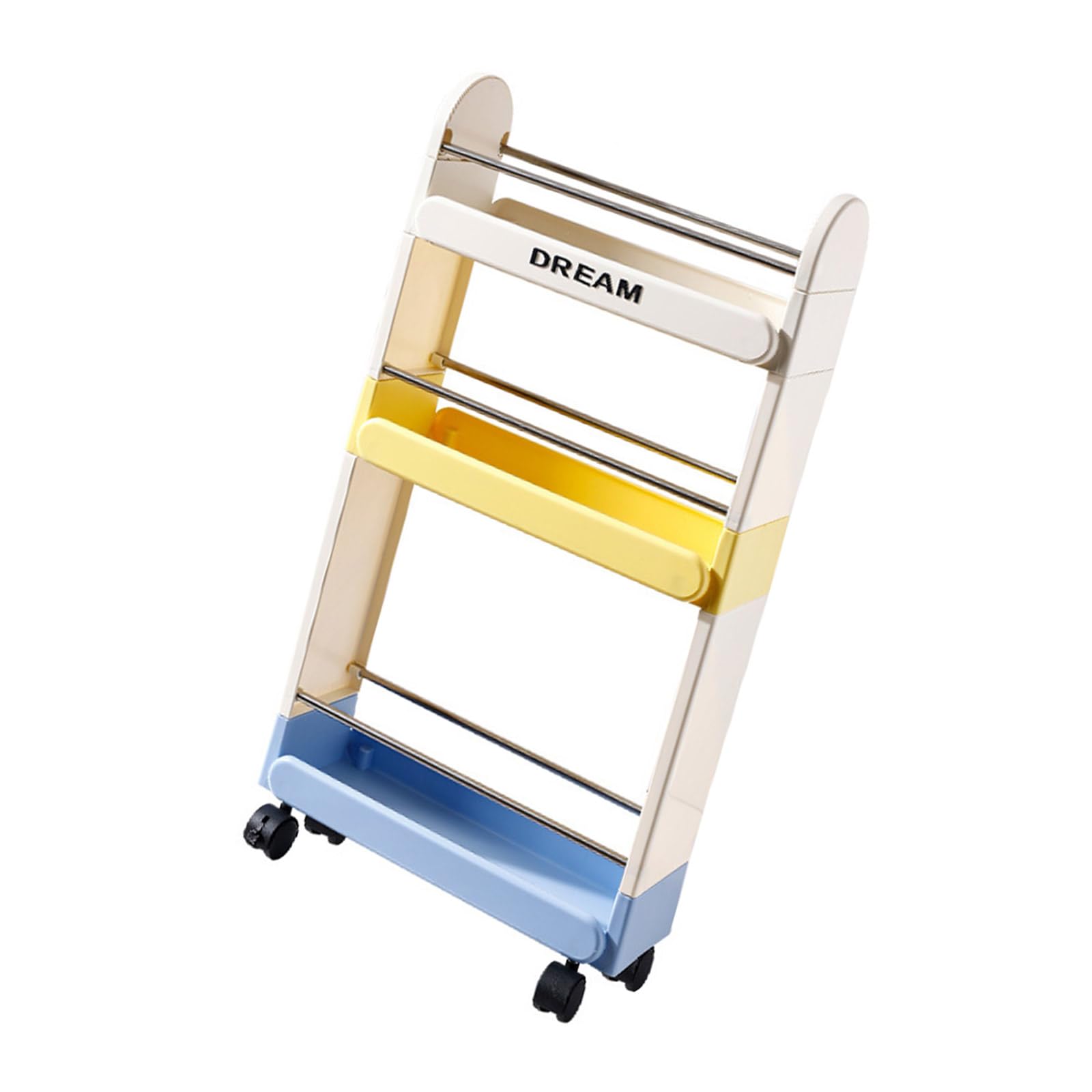 Kalttoy Space Efficient Rolling Bathroom Cart with Multi Layer Kitchen Organizers Mobile Storage Shelf for Homes Mobile Bathroom Shower Organizers Rack