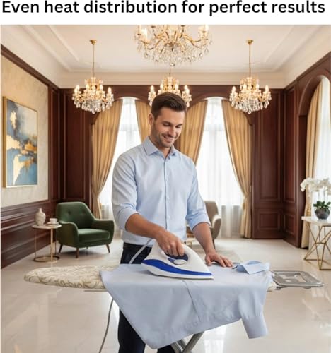 Image of Phuket Dry Iron 1000 watts | Premium Press | Electric iron for clothes | Anti Bacterial German Coating Technology | Powerful Heating | Perfect for gifting | Premium Iron | Blue