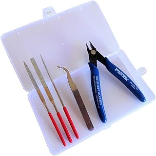 プラモデル工具 クラフトツール ニッパー ピンセット ヤスリ ケース付き