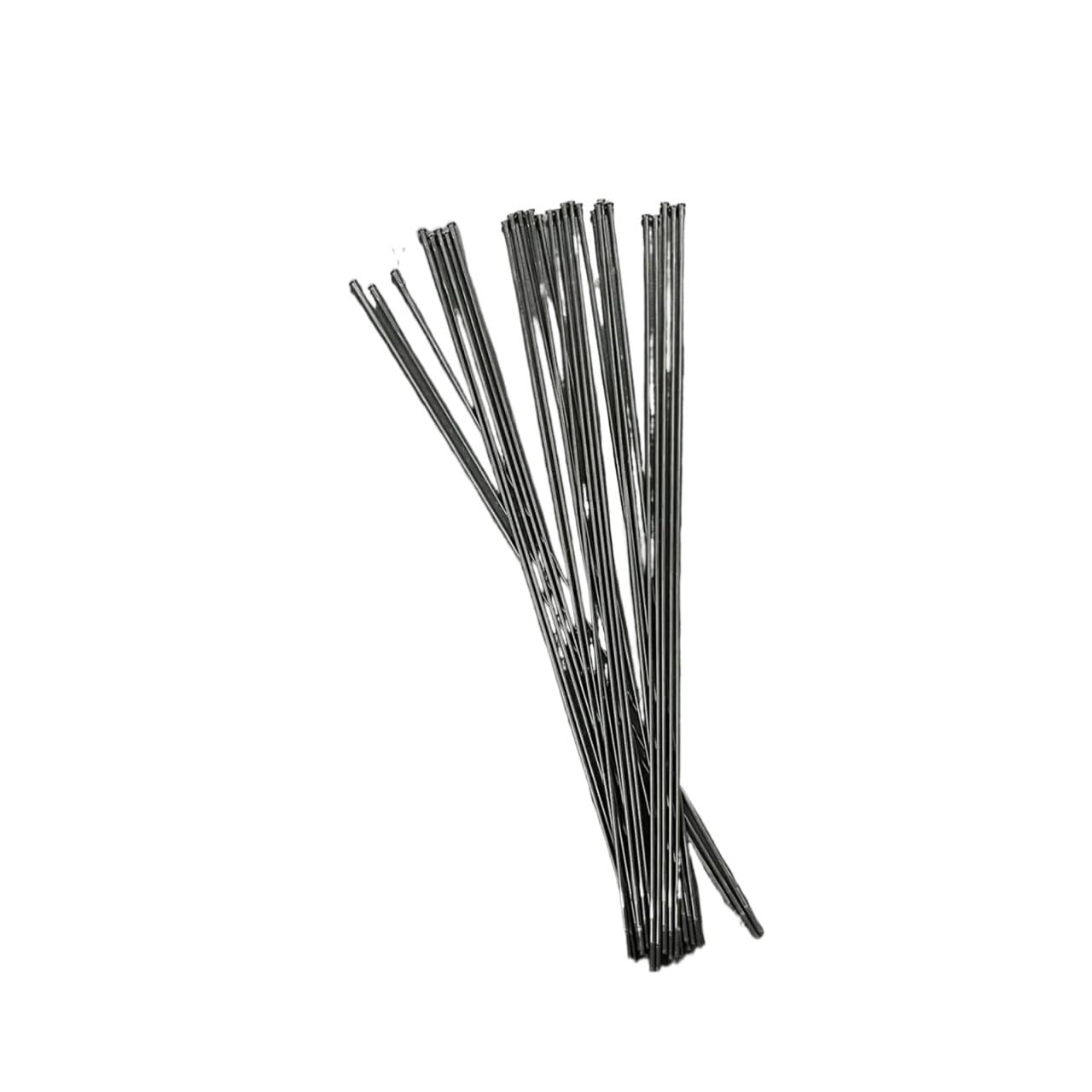 Raggi Bicicletta Raggi a Triplo Spessore for Raggi di Bicicletta J-Bend Straight Pull 14G Gauge 2.0 for MTB Road Bike Acciaio Inossidabile Nero