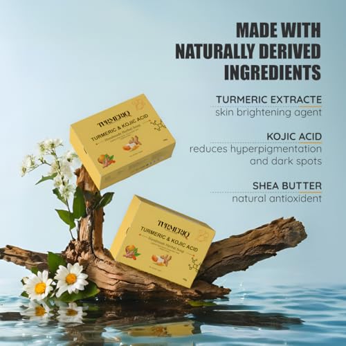 Image of Turmeric & Kojic Acid Soap for Brightening | Pack of 2 | 200g