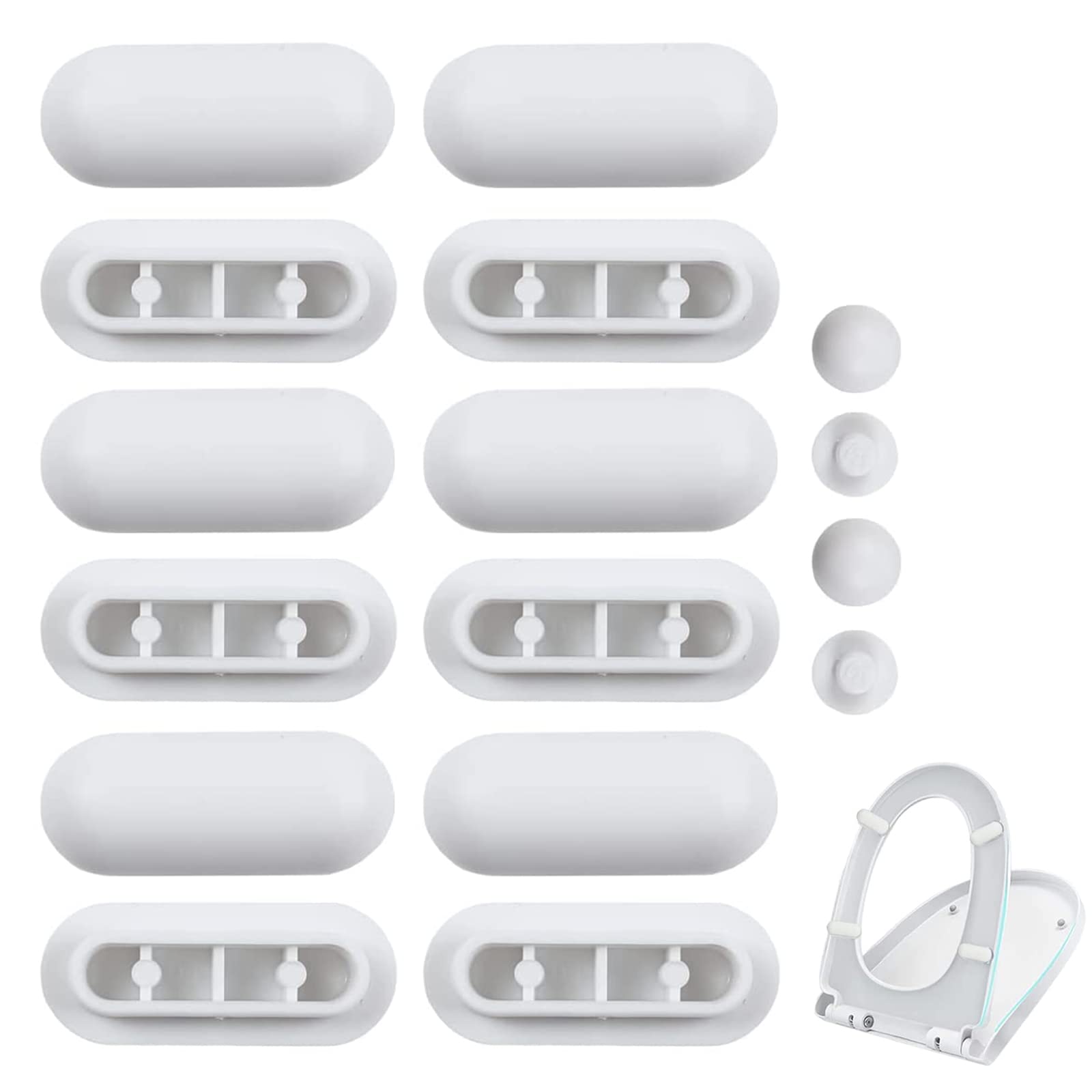 Buy Auguety 16PCS Toilet Seat Bumpers Buffers Replacement Kit Toilet