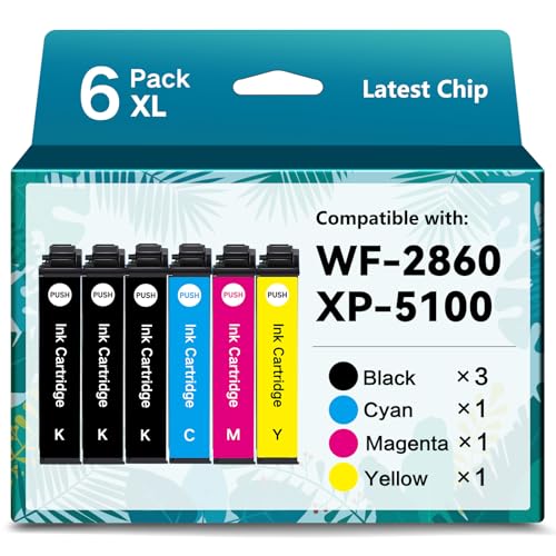 Cartouches Epson 202 XL haute capacité lot de 6 pour ne plus manquer d'encre noire au bureau