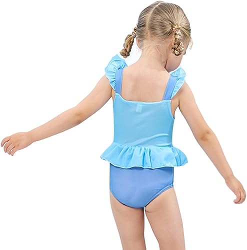 Miniatura 6 de HIHCBF Traje de baño tankini de dos piezas para niñas, trajes de baño con volantes, traje de baño para surf, playa, verano, natación, bikini