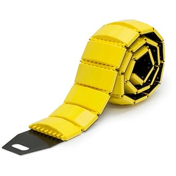 Tapco 3192-00001 Traffic Guard Portable Single Lane Speed Bump with Zippered Carrying/Storage Bag, 10 Length x 4" Width x 3/16" Height, Yellow
