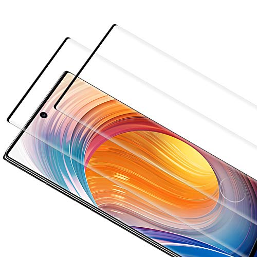 TOCYORIC Protector de Pantalla para Samsung Galaxy Note 10 [2 Pack] [3D Curvo Full Cover] Cristal Templado [9H Dureza][Sin Burbujas] [Alta Definición] Vidrio Templado para Samsung Galaxy Note 10