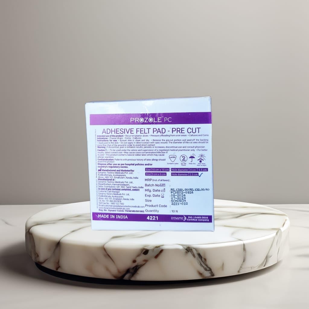 Prozole PC Adhesive Felt Pad, 5 x 5cm,PROZOLE,PROZOLE PC, Pack of 10 — Amazon image 3