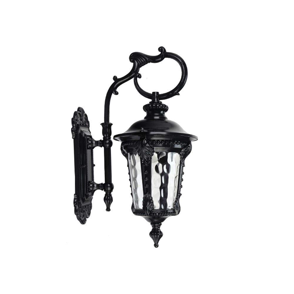 Retro Victoria Lighting E27 Wall Lantern Sconce Brass Finish Wall Mounted Porch Light Exterior Wall Light Waterproof IP65 Wall Lamp Crystal Glass Villa Garden Corridor Aisle Decoration Lighting Feito