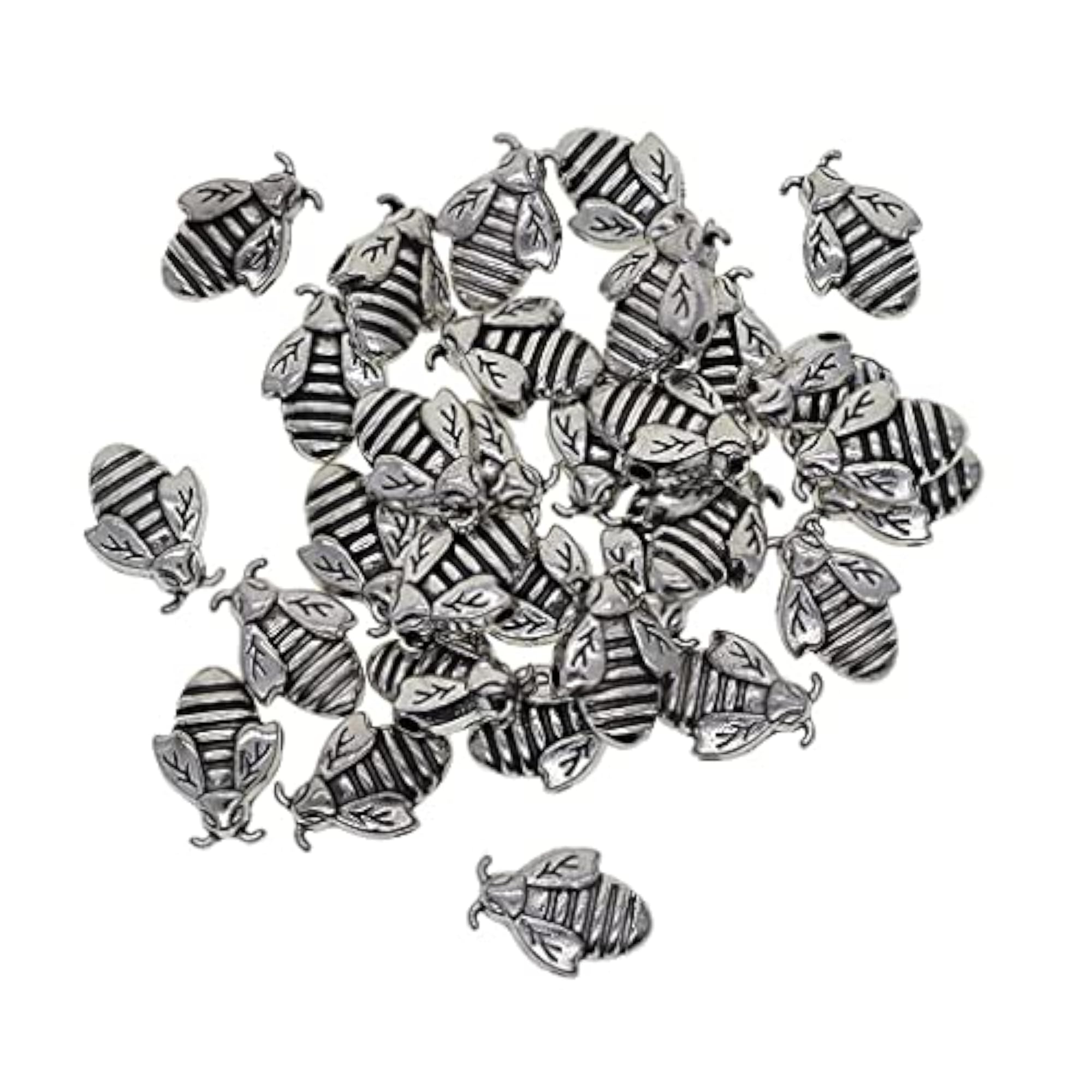 30 Pieces Tibetan Silver Spacer Charm Beads for DIY Jewelry Making