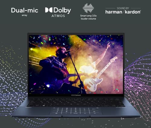 Image of ASUS 2022 Zenbook 14 inch 2.8K OLED Business Laptop, 12th Gen Intel Evo i5-1240P 12 Cores, 600 nits 90Hz 100% DCI-P3, 18 hrs Battery Life, Thunderbolt 4 (8GB RAM | 1TB PCIe SSD)