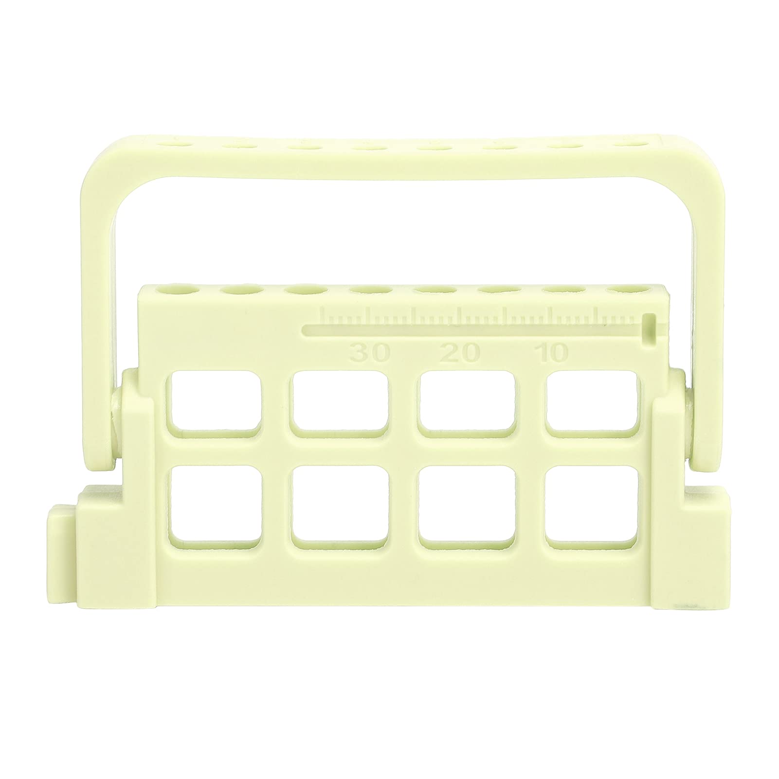 Support de perceuse dentaire pour limes endodontiques, 8 trous, support de fichier de canal radiculaire, accessoires dentaires (jaune clair)