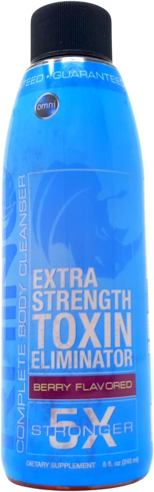 Omni Rhino Detox Drink - Toxin Eliminator - Same Day Cleansing Liquid - Fruit Punch - 8 fl oz (Pack of 1)