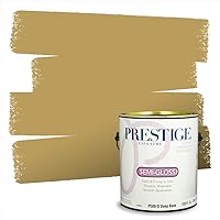 Vista 176 de PRESTIGE Pinturas de pintura exterior e imprimación en uno, 1 galón, plano, combinación comparable de Benjamin Moore* Manzanilla*