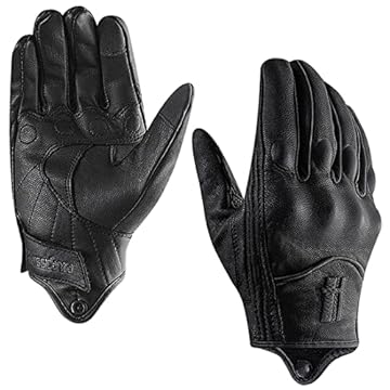 ladies leather motorbike gloves