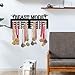 Xsersao Personalized Medal Hanger and Trophy Display Shelf with Name/Text/Logo Custom Medal Rack Holder with Hooks for Sports Awards and Ribbons (no Hook with Trophy Stand)