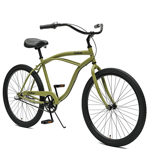 Retrospec Chatham Men's Beach Cruiser, Military Green, 26"/3-speed
