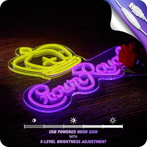 Image of Crown Neon Sign for Wall Decor Beer Light Up Signs Whiskey LED Lights for Man Cave Bar Pub Store Party Club