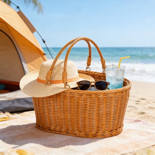 Panier de pique-nique pliable rigide et durable pour repas extérieurs - 7
