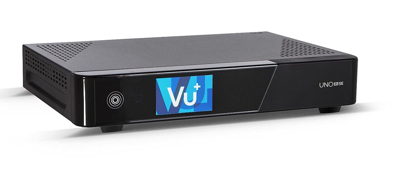 Vu+ UNO 4K SE 1x DVB-C FBC Receiver Twin Tuner PVR Ready Linux Kabelreceiver UHD 2160P TV Receiver Kabel-Fernsehen mit WLAN-Stick 150 Mbits